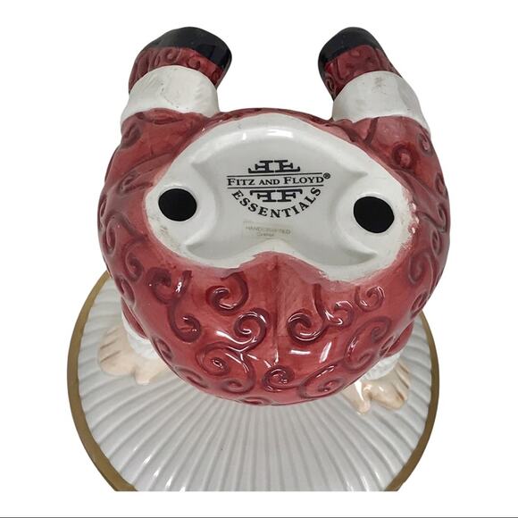 Fitz & Floyd Santa Claus Ceramic Candy Dish or Candle Holder - Picture 7 of 7